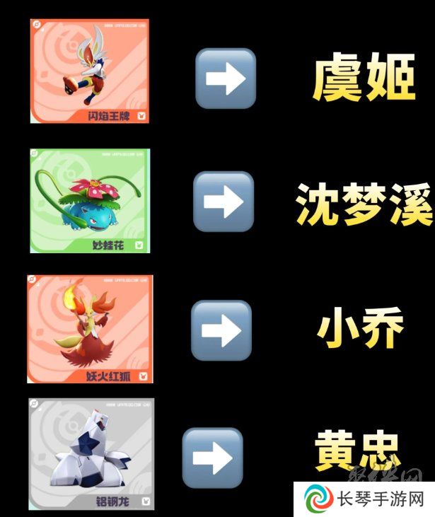 宝可梦大集结对应王者英雄都是谁 对应王者英雄一览