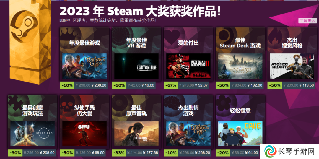 STEAM年度大奖评选？明明是拷打游戏开发商大会！
