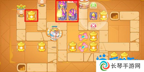 《保卫萝卜4》法老归来第108关通关攻略