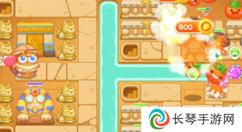 《保卫萝卜4》法老归来第84关通关攻略